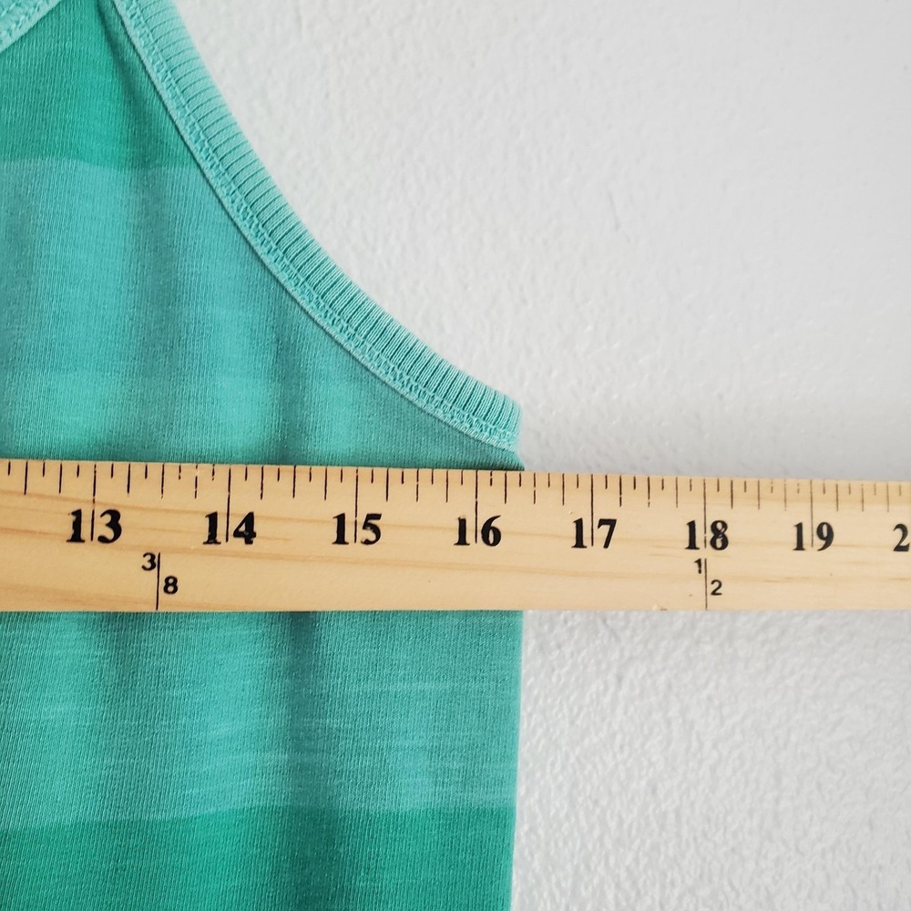 Gap Dress Women M Aqua Green Tank Sundress Drawstring French Terry Beach Vintage - Picture 2 of 8